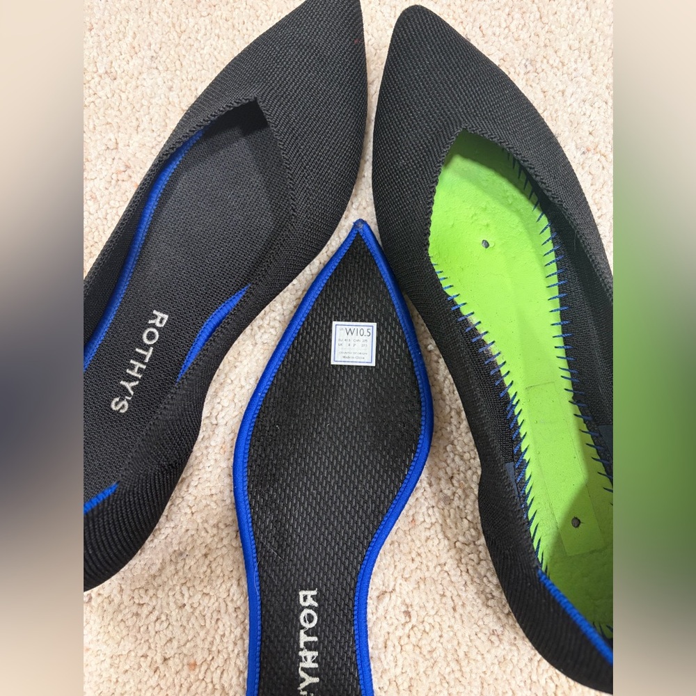 Rothy's Women’s Black Flats - Picture 5 of 7